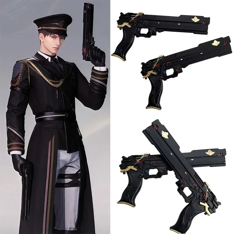 Prop Para Cosplay - ชุดคอสเพลย์งานคาร์นิวัลอนิเมะปี 2026 อุปกรณ์ประกอบฉากเกมรักและอวกาศไกล คาเลบ ชุดคอสเพลย์ตัวละครอย่างเป็นทางการ ปืนคู่ของผู้บัญชาการกองทัพอวกาศ