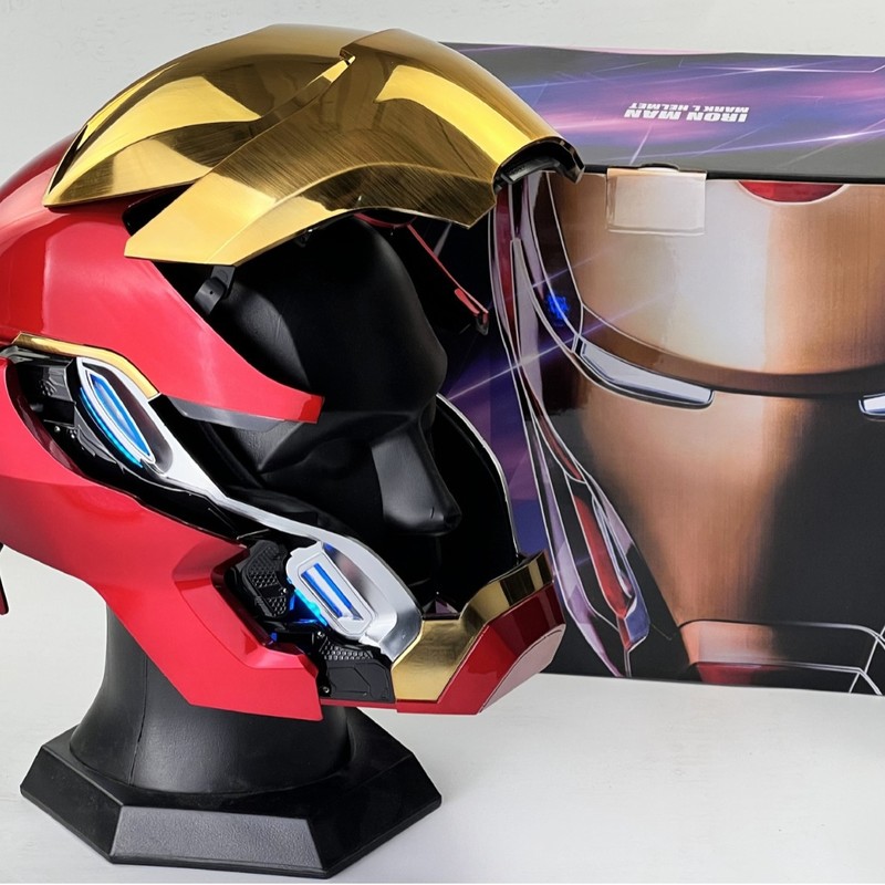 Cosplay Prop Designer - หมวกเหล็กไอรอนแมน MK50 แบบสวมใส่ได้ ควบคุมด้วยเสียง ดีไซน์สำหรับคอสเพลย์ ของตกแต่งโต๊ะ