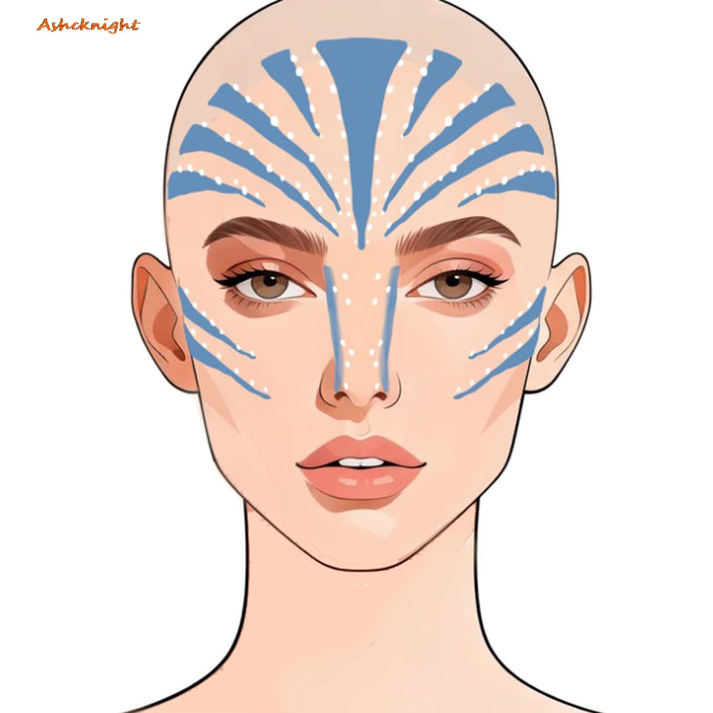 Cosplay Fire Prop - สติกเกอร์ลายสักชั่วคราว แจ็ค ซัลลี่ จากภาพยนตร์ Avatar of