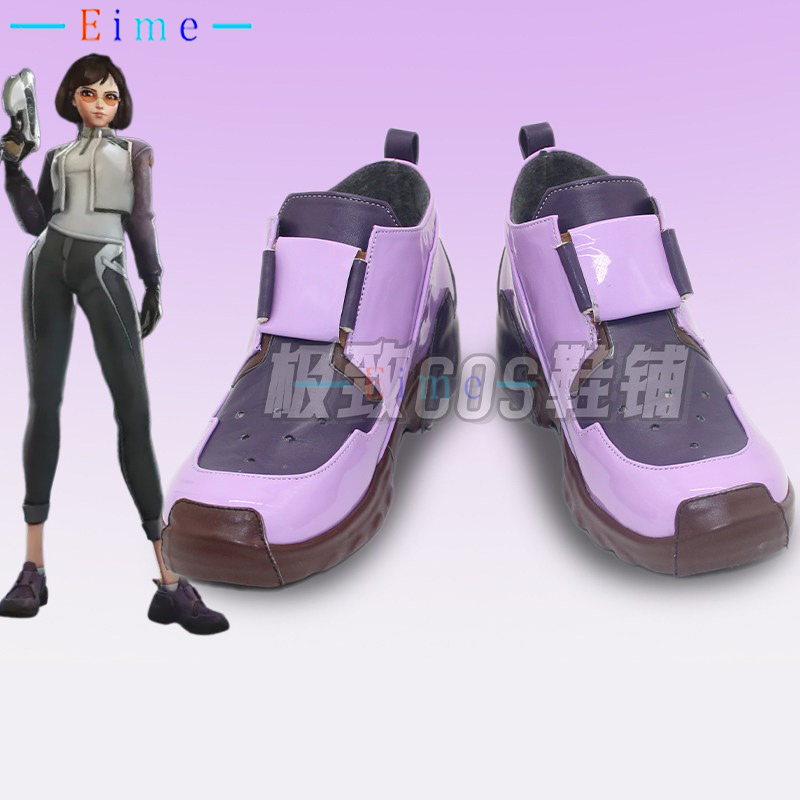 Dva Cosplay Prop - OW DVA คอสเพลย์รองเท้าปอร์เช่สกินคอสเพลย์อุปกรณ์ประกอบฉากฮาโลวีนคาร์นิวัลรองเท้าสั่งทำพิเศษรองเท้าหนัง PU