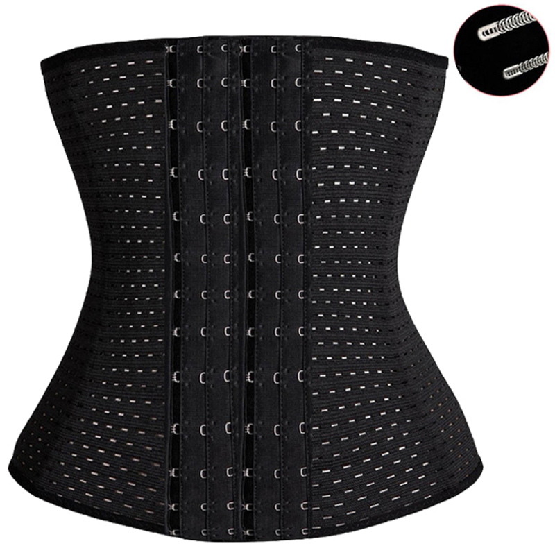 Boning Corset Steel - Plus ขนาด XS-5XL Steel Boned เอวเทรนเนอร์รัดตัวผู้หญิงหลังคลอดเซ็กซี่