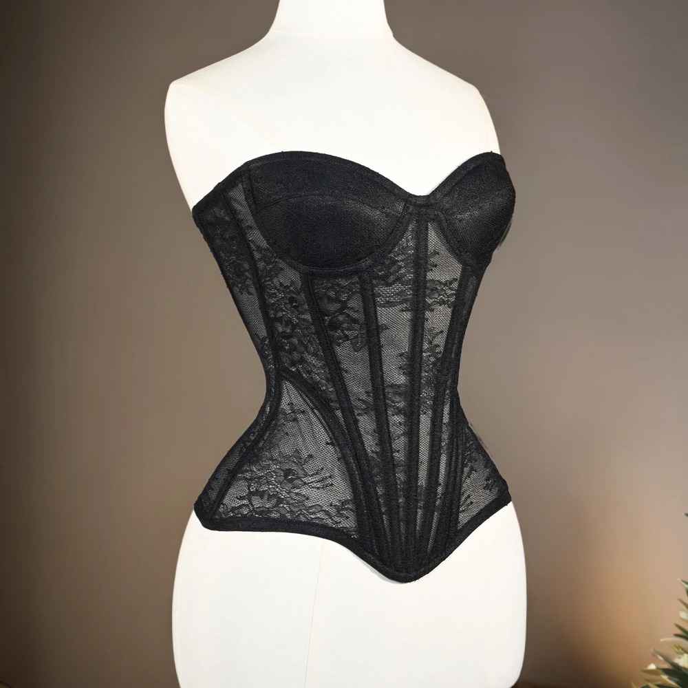 ผู้หญิงตาข่ายรัดตัว Busiter Ov - Boning Corset Steel บทวิจารณ์และราคา