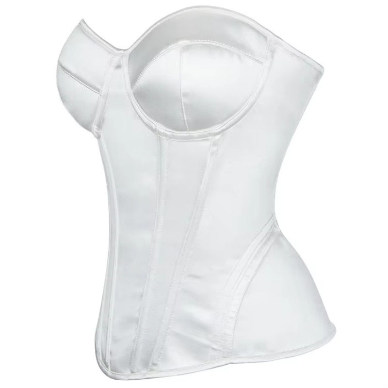คอร์เซ็ทสีขาวสำหรับผู้หญิง ทรง - Boning Corset Steel บทวิจารณ์และราคา