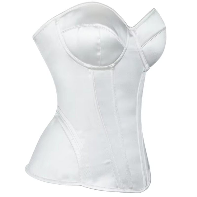 คอร์เซ็ทสีขาวสำหรับผู้หญิง ทรง - Boning Corset Steel บทวิจารณ์และราคา