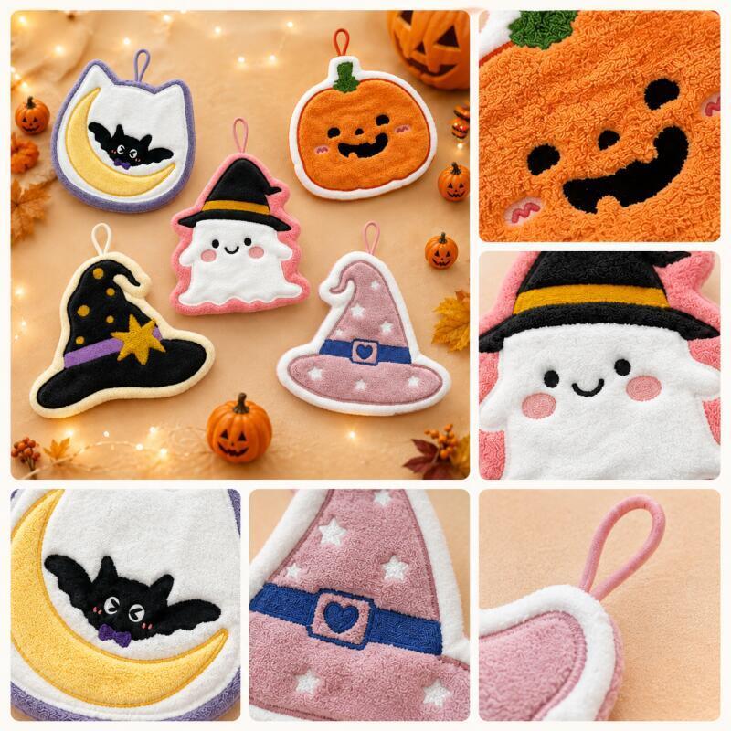 ผ้าเช็ดมือฮาโลวีนสุดน่ารัก ลาย - Cosplay Bat Prop บทวิจารณ์และราคา