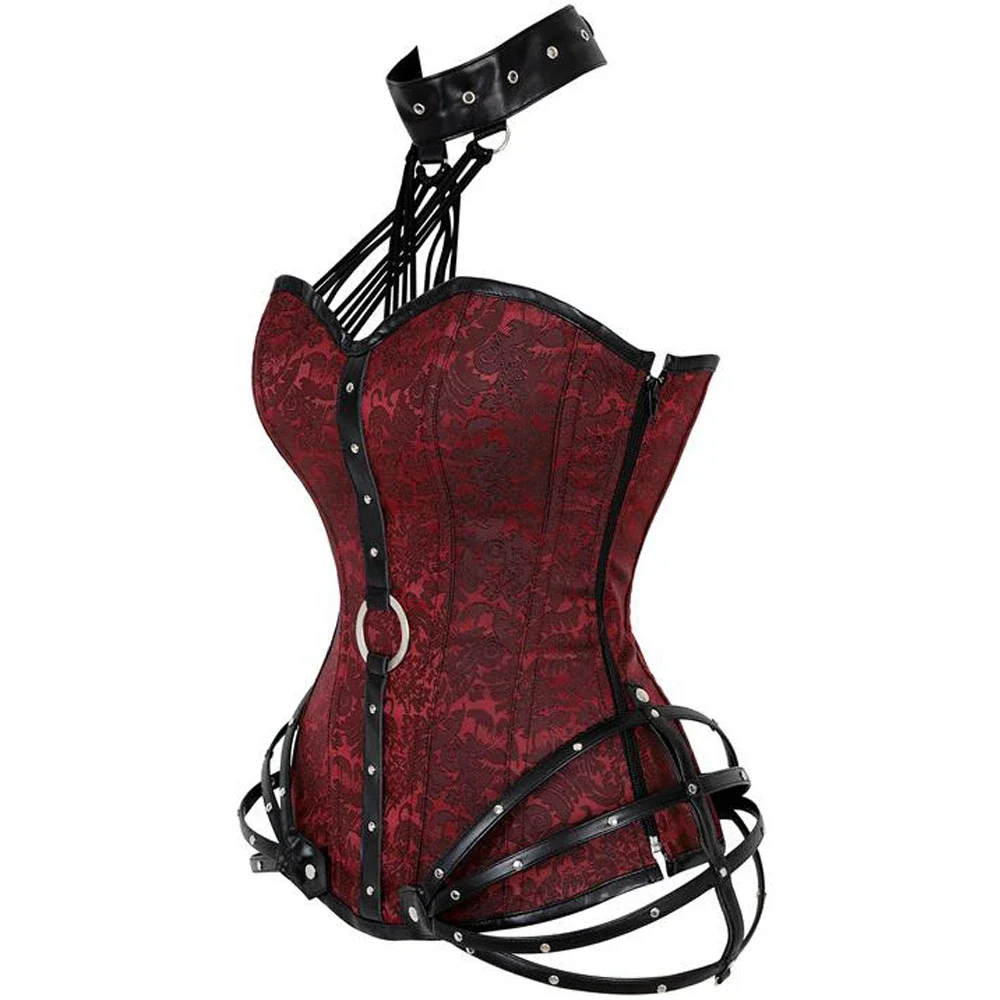 Gothic Steampunk Corset Tops พ - Boning Corset Steel บทวิจารณ์และราคา