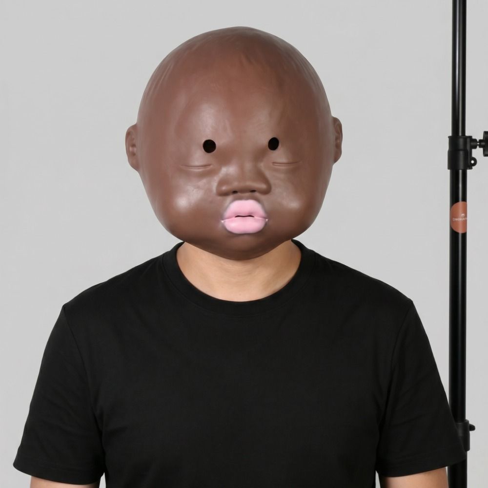 หน้ากากหัวเด็กทารกแบบสมจริง ดี - Cosplay Prop Designer บทวิจารณ์และราคา