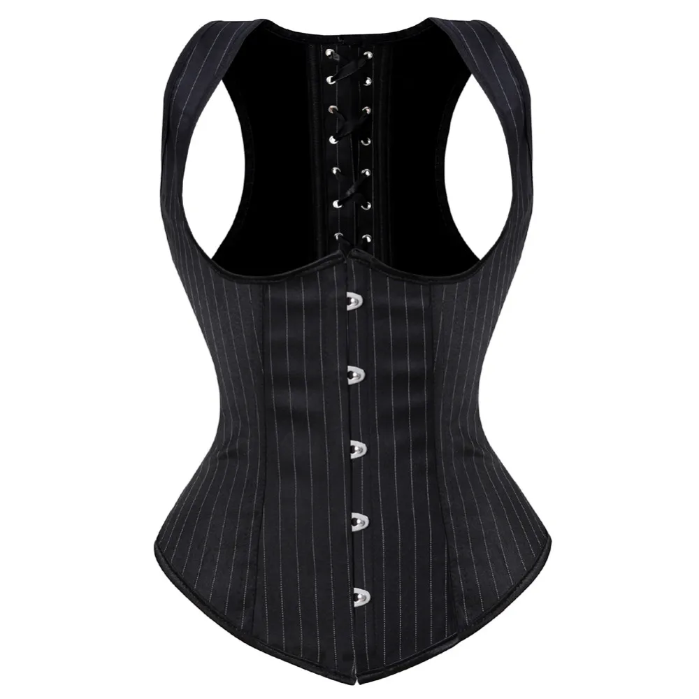 ผู้หญิงโกธิค Jacquard Underbus - Boning Corset Steel บทวิจารณ์และราคา